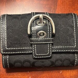 Coach Black Leather Wallet